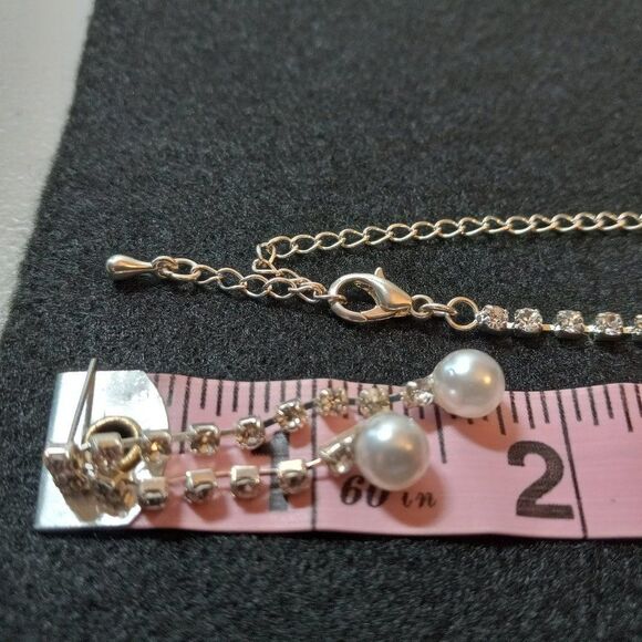 Necklace, Pierced Clip Earrings - Picture 4 of 5